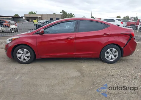 2016 Hyundai Elantra Se from USA, damaged, VIN 5NPDH4AE3GH714519